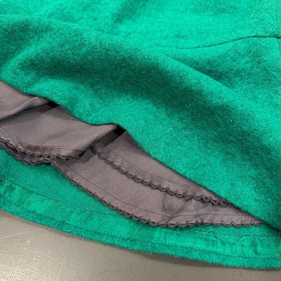 Anthropologie Maeve Kelly Green Wool Blend Skirt Size 12 - Picture 4 of 7